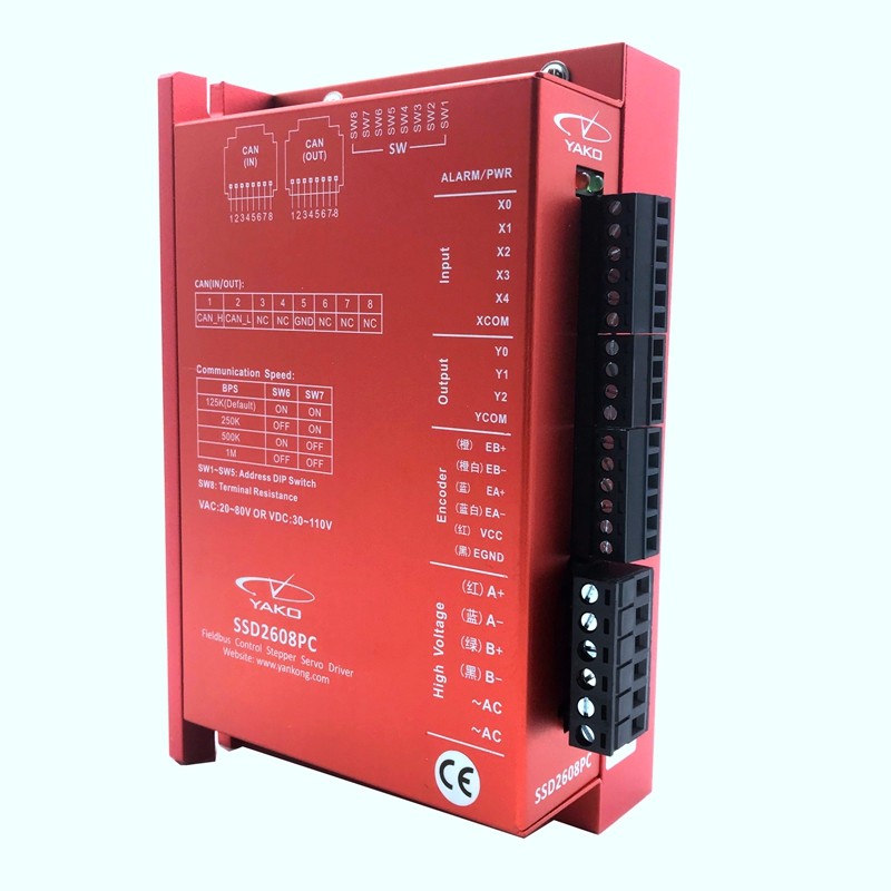 YAKO research and control closed-loop driver SSD2608H PR PC adapter 60 86MM closed-loop stepper motor high speed