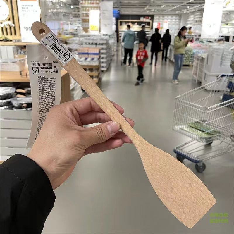 宜家代购乌弗玛锅铲木锅铲炒菜做饭锅铲不粘锅木铲厨房用铲勺