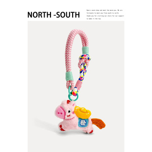 原创可爱包包挂件卡通毛绒马上来财钥匙扣车挂饰创意礼物马年新款