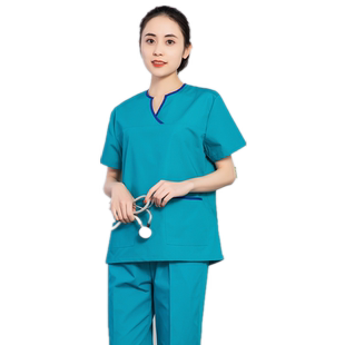 洗手衣手术室工作服男女刷手服长袖隔离衣分体套装短袖医生手术衣