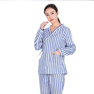新款病员服纯棉病号服男女病人服护理患者服装套装睡衣宽松易穿脱