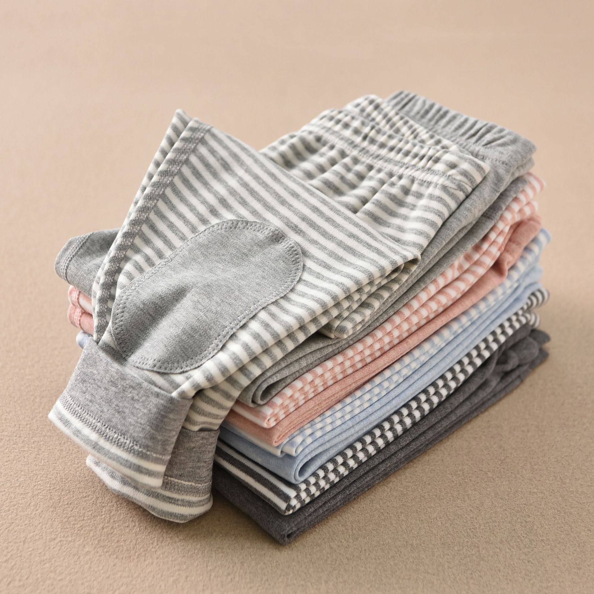 出口日系儿童冬季磨毛护膝秋裤打底保暖裤纯棉无印风条纹透气中腰,童装/婴儿装/亲子装,保暖裤,淘宝优惠券,粉丝福利购,淘宝优惠卷