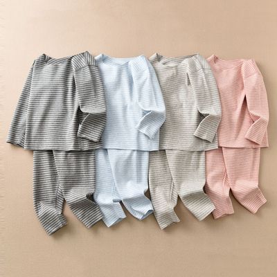 随心裁系列松优西松屋出口日本家居服套装儿童睡衣长袖氨棉保暖衣