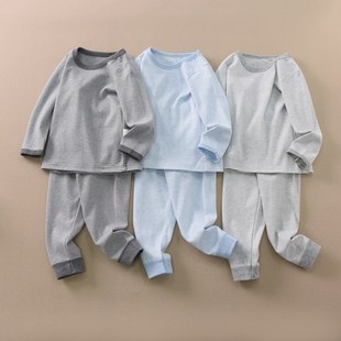 松优西松屋出口日本家居服套装儿童男孩汽车睡衣长袖纯棉保暖秋衣