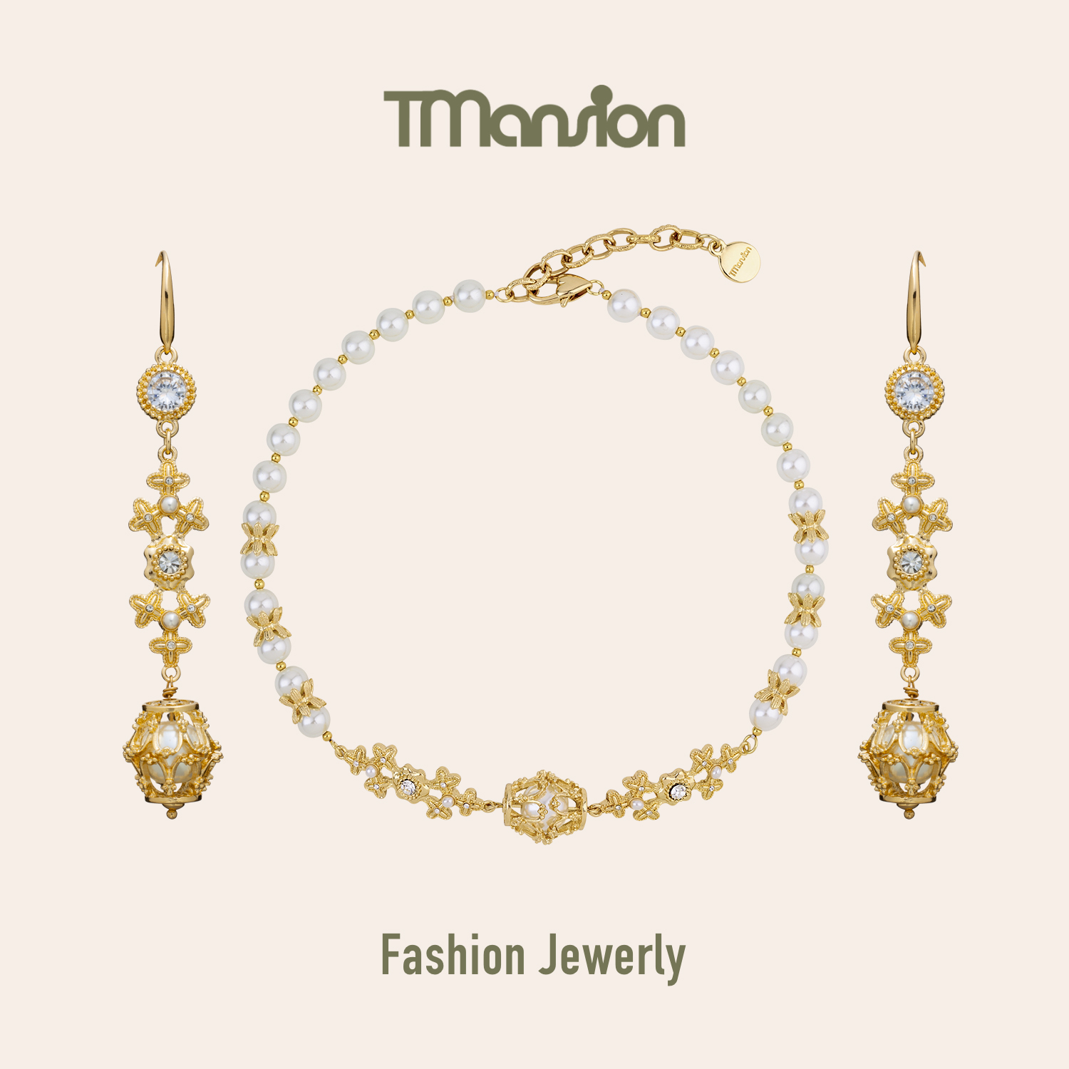 宝石高级感珍珠项链TM▲巴洛克