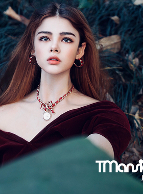 t公馆气质蝴蝶结穿皮女复古风