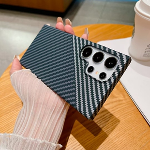 S24 新款 碳纤维纹适用于三星s25u奢华质感s24u高级感水贴s23u时尚 超薄肤感s22plus男女手机保护套s25 S22 s23