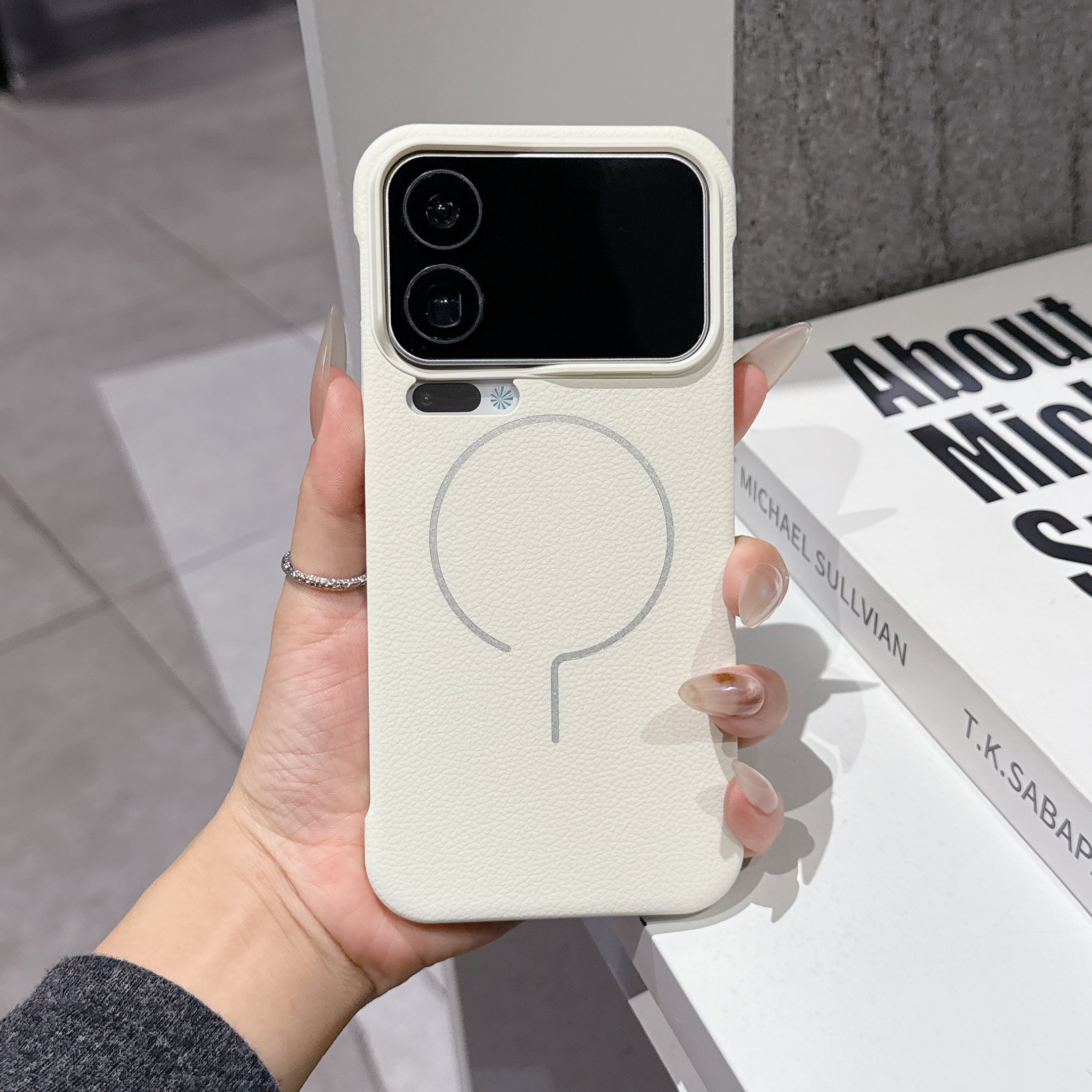 无边框荔枝纹适用于小米17promax手机壳高级感磁吸Xiaomi17pro轻薄简约小米15pro半包防摔小米14情侣时尚15