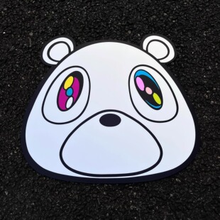 1CHOMAKE | Kanye辍学熊亚克力镜子侃爷挂墙装饰镜 kanye周边