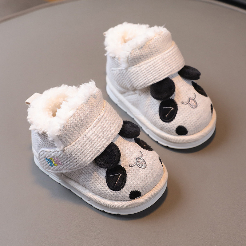 宝宝鞋冬季5一12个月女软底婴儿学步鞋子1-3岁男防滑保暖加绒棉鞋