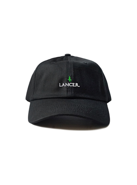 LANCER(兰寺) ORIGINAL LOGO BLACK CAP 黑色绿标绣花棒球帽