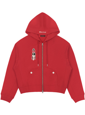 Ria Mitchell(铔) 2023 RikoUesugi* 瞄准姿态刺绣拉链连帽短卫衣