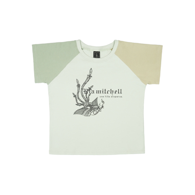 RiaMitchell铔全棉复古紧身女T恤