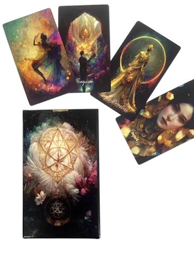 2023新款12X7CM 宇宙月亮卡牌Lune de LUnivers Tarot桌游