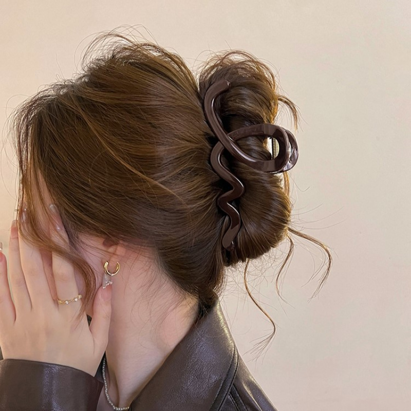 简约气质抓夹女发量大高级感发夹