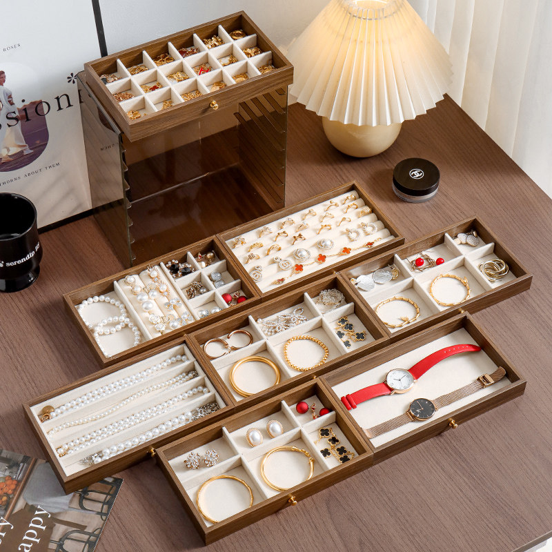 轻奢简约多功能抽屉式首饰盒塑料分层收纳盒分类整理桌面饰品盒,饰品/流行首饰/时尚饰品新,首饰盒,淘宝优惠券,粉丝福利购,淘宝优惠卷
