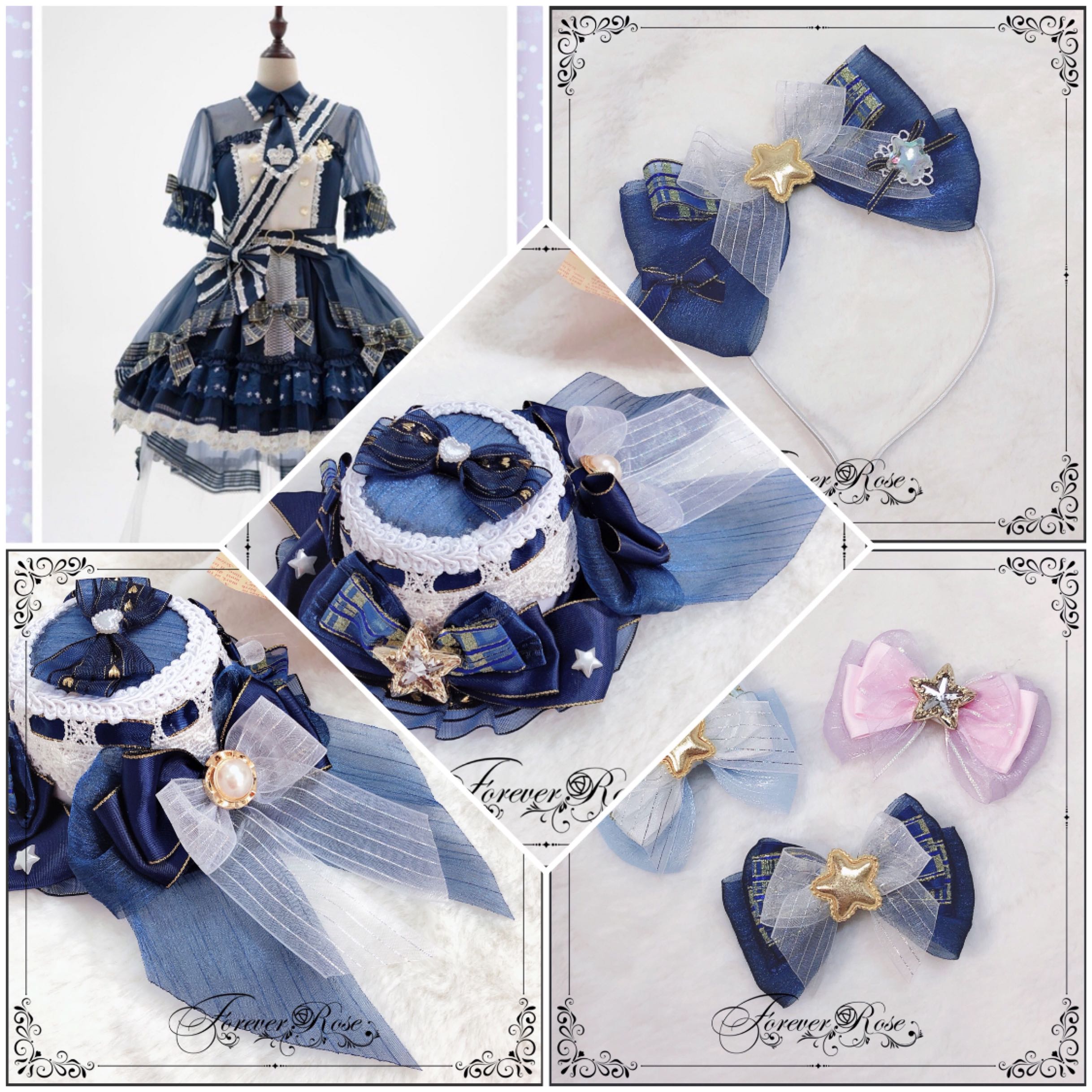 永恒蔷薇原创手作守护星光边夹