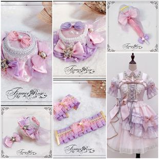 永恒蔷薇 原创手作 守护星光打歌服Lolita搭配搭配合集礼帽手袖等