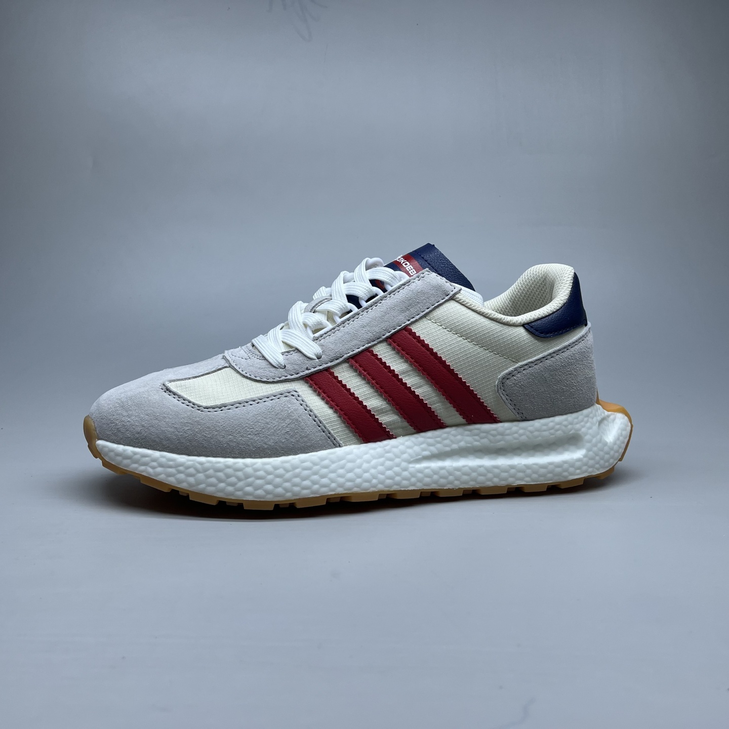 稀缺外贸春夏男鞋真皮拼接爆米花软底休闲运动鞋透气减震厚底防滑