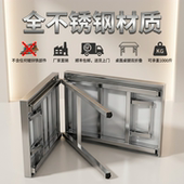 特厚桌面可折叠家用商用户外全不锈钢折叠桌子便携易收纳烧烤摆摊