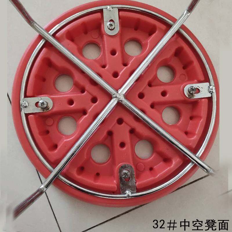中空凳面32面板铁板凳面圆凳面圆形家用塑料加厚海绵福字面钢筋凳