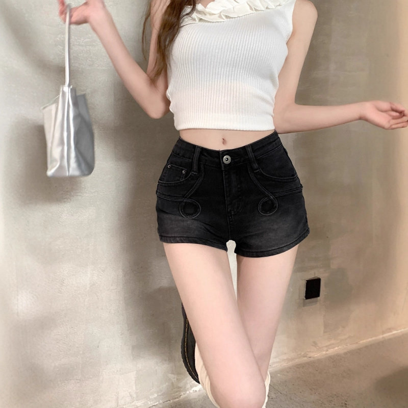 实拍夏季新款韩版女式辣妹复古港