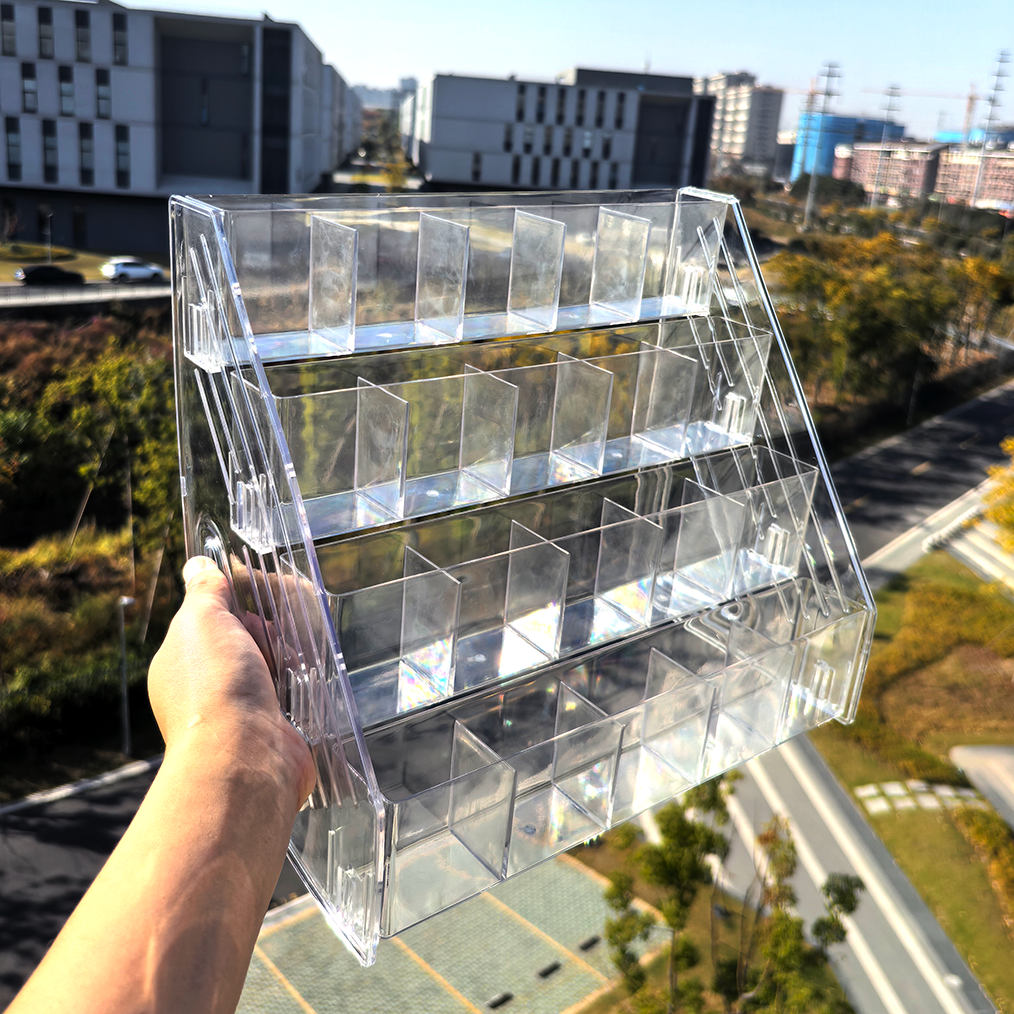 水彩笔笔架大容量亚克力分格笔筒