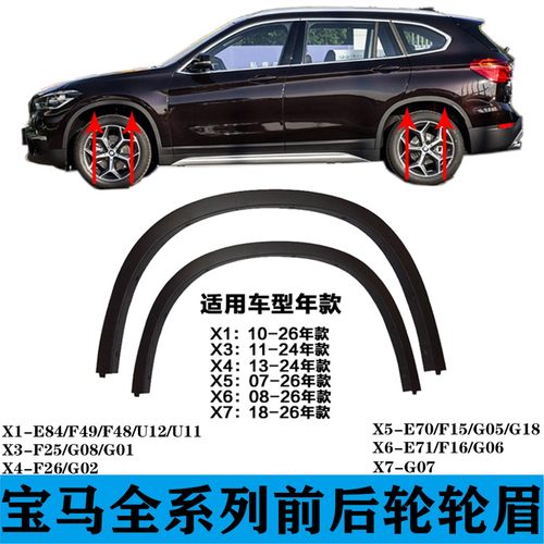 适用于宝马X3前轮X4后轮X5叶子板X6X7轮眉E84F49F25E70F15E71F16
