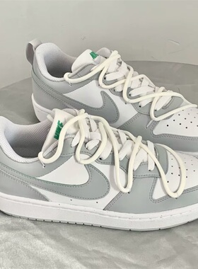 【球鞋定制】NIKE耐克女鞋子COUNT BOROUGH舒适清新清冷白灰 板鞋