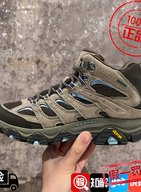 MERRELL迈乐户外运动徒步鞋MOAB3 MID GTX专业防水透气登山鞋男女