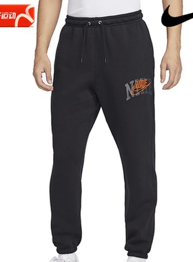 耐克男裤2024春季新款运动裤跑步训练休闲加绒保暖束脚长裤FV4454