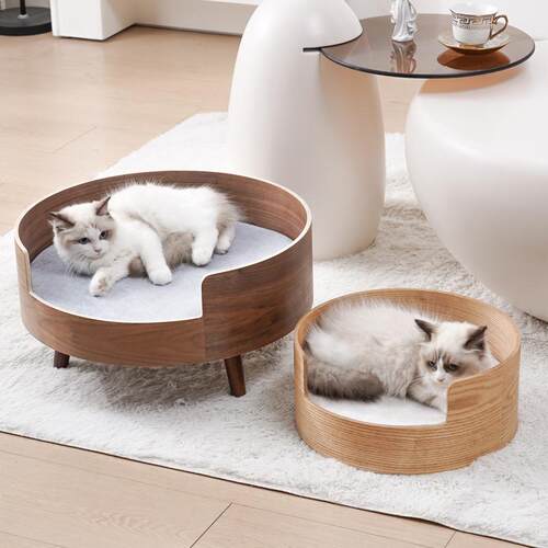 实木四季通用猫窝可拆洗