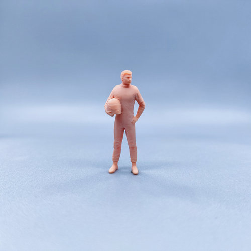 【嗯哼模型】现货1:64人偶1:43微缩白模 赛车手 维斯塔潘 W518