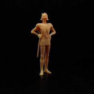 SuperGe1/64白模人偶高达驾驶员夏亚素模直接上色T410