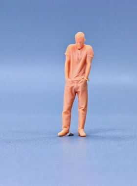 SuperGe1/64白模人偶全身都在嫌弃男素模直接上色T118