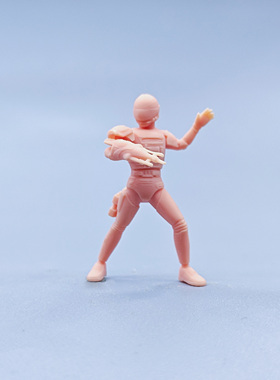 【嗯哼模型】现货1:64人偶1:43微缩白模 特警威士邦 D719 D721