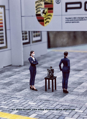 WT Minifactory 1/64人偶 女销售员 二人组 含2人1摆件