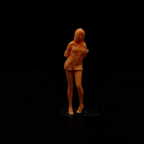 睡衣女生.素模直接上色