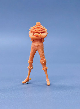 SuperGe1/64白模人偶海贼王航海王卡塔库栗3cmN比例handmade H429