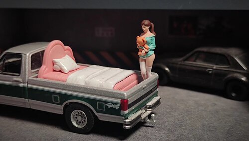 WX 1/64人偶 性感抱枕马尾女写实人物系列