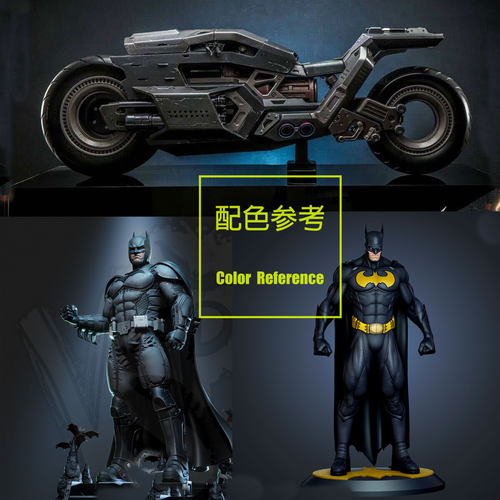 【嗯哼模型】1:64人偶1:43微缩白模 蝙蝠侠摩托车 X027 X030