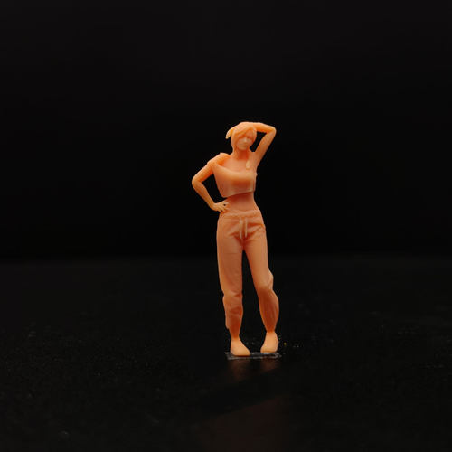 1/64白模人偶运动休闲女