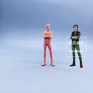 64人偶1 现货1 43微缩白模 头文字D W622 北条豪 嗯哼模型