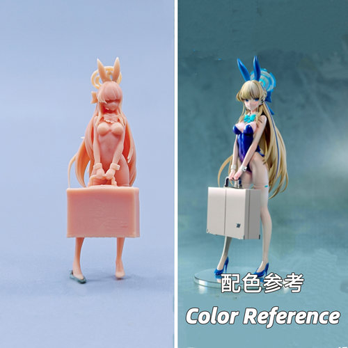 【嗯哼模型】现货1:64人偶1:43微缩白模  蔚蓝档案飞鸟马时 C725