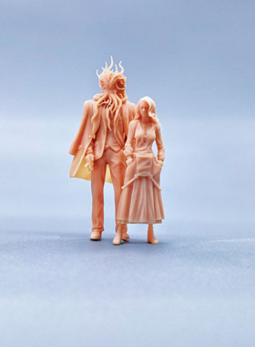 【嗯哼模型】现货1:64人偶1:43白模 野兽和美女 W326 W327