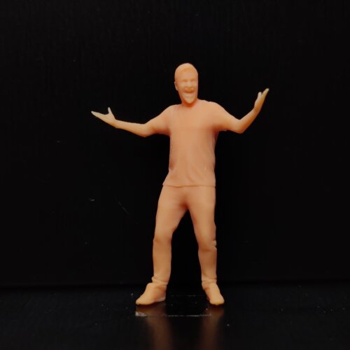 打开双手欢呼男素模直接上色
