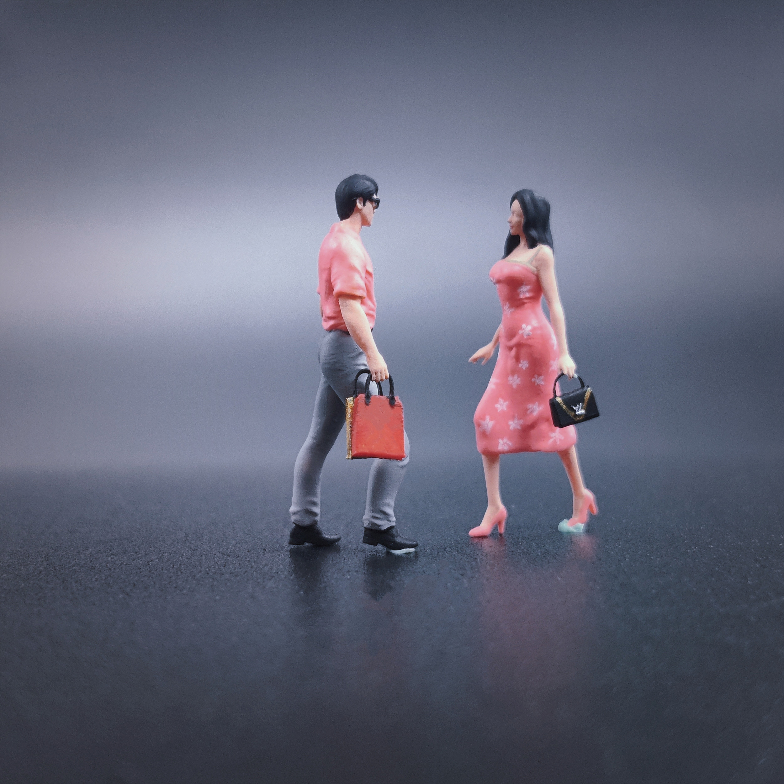 GX-DIORAMA逛街男女写实人物