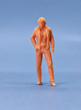 SuperGe1/64人偶霹雳游侠-Michael_Knight麦克素模直接上色S237