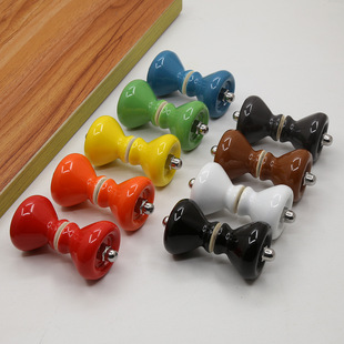 浴室配件淋浴房玻璃门单孔拉手隔断公共厕所门拉手彩色小把手9009