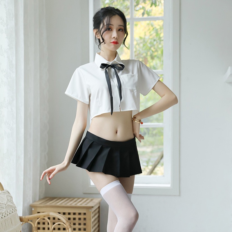 内衣百褶裙女装清纯学可爱分体秘书装性感水手服制服